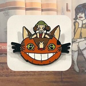 🍭3/$15 Studio Ghibli Cat Anime Enamel 
 Brooch Pin